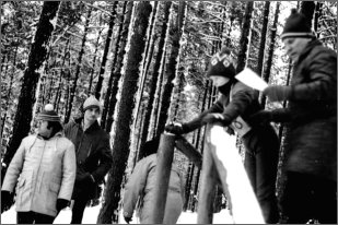 Trainer Gerhard Tillack ruft die J�ngsten zum Wettkampf auf